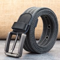 Canvas Belt For Men Luxury Metal Pin Buckle Army Tactical Nylon Braid Belts For Women Jeans High Quality Military Strap Male