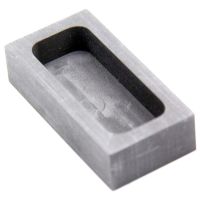 【CW】 Graphite Ingot Mold Melting Casting Mould for Gold Silver Metal and Alloy Metals (50X20X10mm 190G Gold)