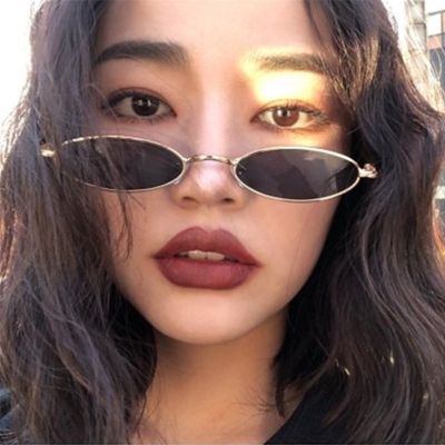 Metal Frame Round Sunglasses Woman Fashion Small Retro Oval Shades Brand Designer Sun Glasses Eyewear For Male Female Goggles