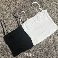 Atipashop - SEVA TANK TOP เสื้อครอป สายเดี่ยว สายสามารถปรับระดับได้