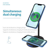 30W Magnetic Wireless Charger 3 In 1 360หมุนขาตั้งศัพท์ Fast Wireless Charger Macsafe สำหรับ 12 13 14 Pro Pro