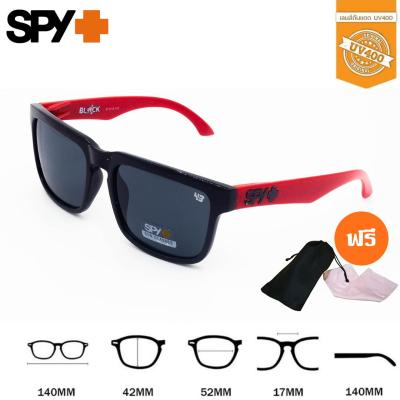 Spy1-แดง แว่นกันแดด แว่นแฟชั่น กันUV คุณภาพดี แถมฟรี ซองเก็บแว่น และ ผ้าเช็ดแว่น