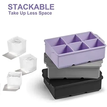 Silicone Freezer Tray Soup 4 Cubes Food Freezing Container Molds with Lid  Frozen Packaging Box