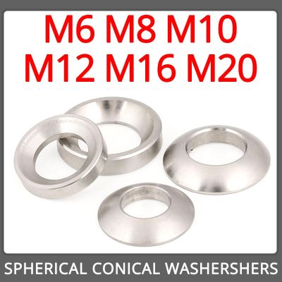 M6 M8 M10 M12 M16 M20 Conical Solid Countersunk Washer 304 Stainless Steel Gasket Concave Convex Tapered Spherical Cone Washer