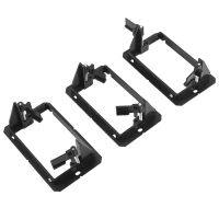 12 Pcs Single Gang (1-Gang) Low Voltage Wallplate Mounting Bracket - Black