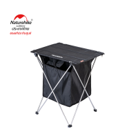 Naturehike Thailand โต๊ะอลูมิเนียมท็อปผ้า+กระเป๋าเก็บของ น้ำหนักเบา Folding Table With Storage Box