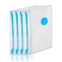 Vacuum Storage Bags Pack of 4,Double Zip Seal Reusable for Duvets, Bedding, Pillows, Clothes, Quilts,Sweater,Comforters