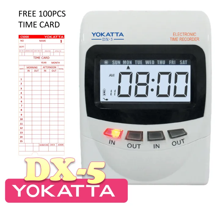 Heavy Duty Bundy Clock, Time Recorder Machine, Time Attendance, Yokatta
