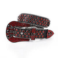 Gifts Spot Pointing Ladies Rhinestone Border Band Skull WomenS Extended Fashion European And American Style Belt Female