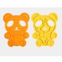 Trivet Mat Silicone Cute Cartoon Bear Heat Insulation Universal Bowl Coaster Non-Slip Pot Holder Mat Drink Cup Coasters Placemats &amp; Coasters