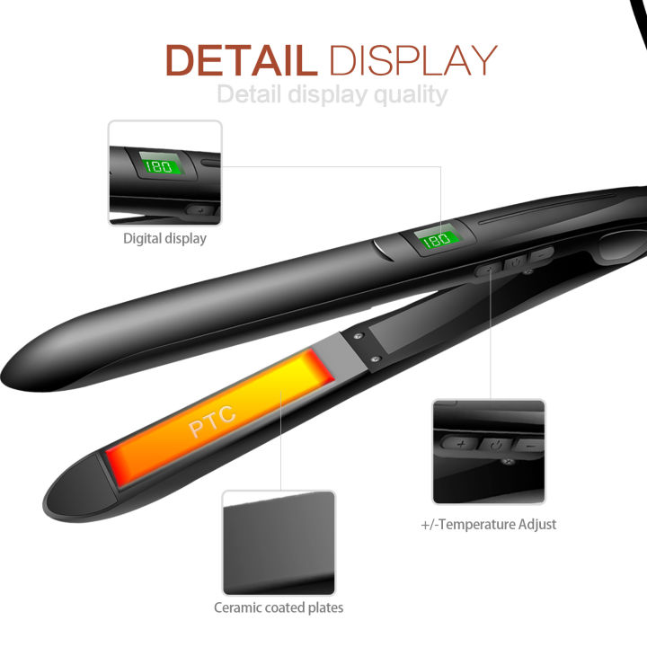 2-in-1-hair-straightener-flat-iron-hair-curling-irons-แผ่นความร้อน-professional-hair-iron-สำหรับ-ptc-hair-iron-เครื่องมือจัดแต่งทรงผม