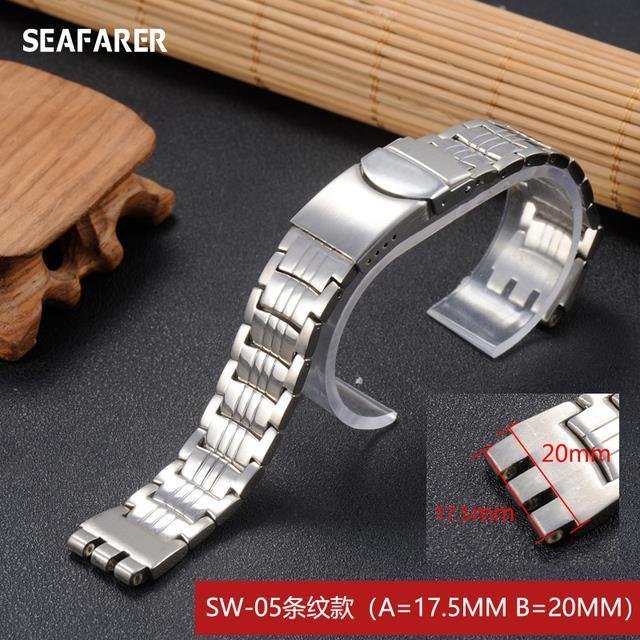 เปลี่ยนสายนาฬิกาสำหรับ-swatch-สายเหล็ก-yos440-441-439-455-456-สร้อยข้อมือสแตนเลสแข็ง-23-มม-yos-สายนาฬิกา