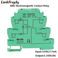 Mrc-25d61z12คอยล์12vdc โมดูลแม่เหล็กไฟฟ้า250vac/dc แบบแรงดันไฟฟ้าอินเตอร์เฟซรีเลย์บอร์ดสวิตช์ Din