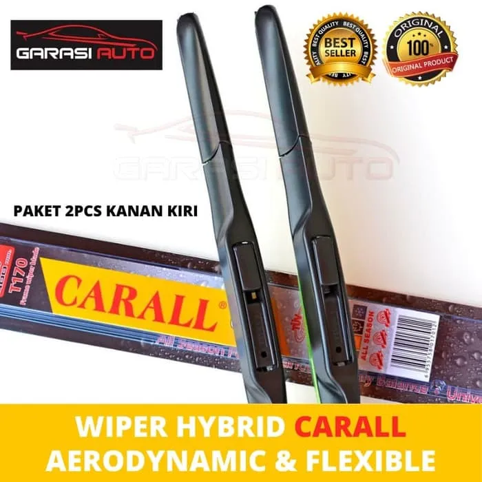 Wiper Kaca Depan Toyota Hilux Hybrid Carall Premium Karet Frameless Sepasang Lazada Indonesia