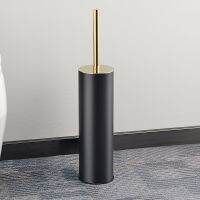 Stainless Steel 304 Toilet Brush Holder Black Color Clean Tool Durable Vertical Toilet Brush Bathroom Cleaning Wall Mounted