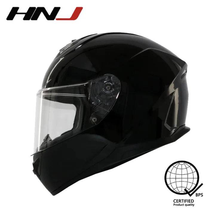 HNJ FF007 PLAIN Helmet full face clear visor helmet for motorcycle