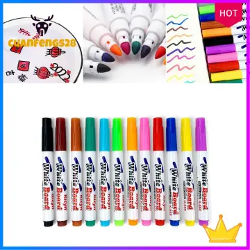 12 Color Magical Water Painting Pen for Kids, Magic Floating Ink Pen,  Floating Magic Pens with Spoon and Eraser, Erasable Doodle Watercolor Pen  Set