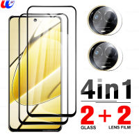 4in เคสกระจกเทมเปอร์1คลุมทั้งหมดสำหรับ Realme 11 5G 6.72นิ้วตัวปกป้องกล้องถ่ายรูปสำหรับ RealmI Readme 11X Realme11ป้องกันหน้าจอ