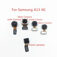 1pcs ด้านหลังกล้องหลังหลักกล้องหน้าโมดูลสายดิ้นสําหรับ Samsung Galaxy A13 4G A135 SM-A135F ชิ้นส่วนทดแทนเดิม