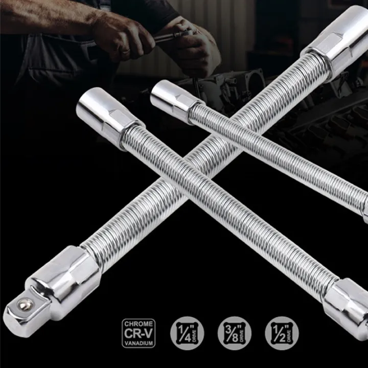 1-4-3-8-1-2-drive-flexible-socket-extension-bar-adapter-metal-shaft-conversion-head-high-torque-socket-ratchet-wrench-extender