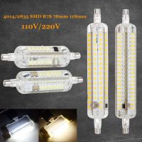 【✱2023 HOT✱】 yanjina85828158 Led R7s หลอดไฟ10วัตต์15วัตต์78มม.118มม.ซิลิโคน R7s โคมไฟ Led Smd2835 4014 110V 220V 240V หลอดไฟ Led เปลี่ยน Floodlight ฮาโลเจน