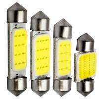 50pcs/lot Car LED Bulbs 31mm 36mm 39mm 41mm COB DC12V Interior Lamp Interior Reading Lights Plate lamps Bulb