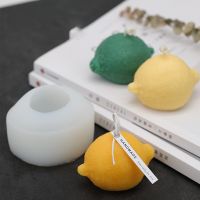 Creative Lemon Pattern Candle Mold Durable Silicone Mould DIY Soap Molds Handcraft Making Tool siliconen mal voor kaarsen