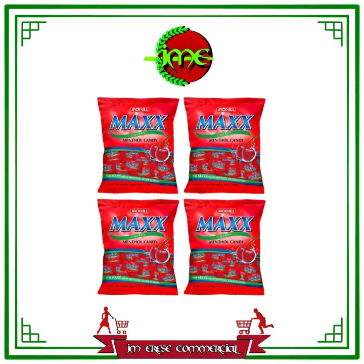 MAXX Cherry Menthol Candy (200g x 4) Lazada PH