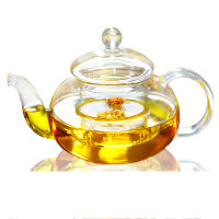 High quality Heat Resistant Glass Flower Tea Pot,Practical Bottle Flower TeaCup Glass Teapot with Infuser Tea Leaf Herbal Coffee