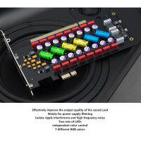 Power Filter Card PC HI-FI Card เพลงที่ดีกว่า Rainbow-Candy-Shape สำหรับ PC Audio Purification