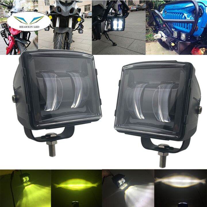 6D 3 Inch square Car Led Work Light 12V 24V Flood Beam Off road 4x4