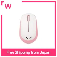 Elecom Mouse Wireless (receiver included) M size 3 button BlueLED EPRIM pink M-DY12DBXPN