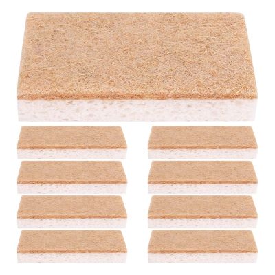 Sponge 9Pack ,Non-Scratch Scrub Sponge,Biodegradable Sisal Scrubber with Compostable Dish Sponges for Kitchen Cleaning