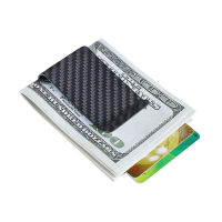 Minimalist Genuine Carbon Fiber Money Clip Wallet Credit Card holder Clips For men women Portable Money Clip Carbon Fiber Holder
