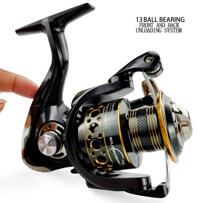 PP Metal Spool 5.2:14.7:113BB Fishing Reel BK2000-7000 Fishing Spinning Reel Ball Bearings Carp Metal Line Cup Sea Tackle