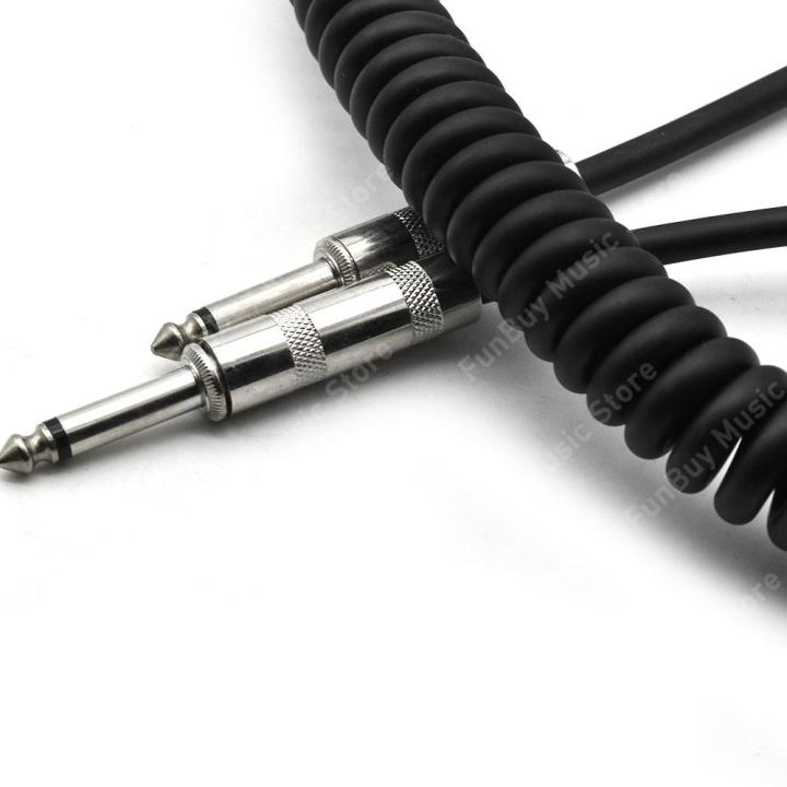 3m-spring-straight-connector-guitar-audio-cable-6-35-to-6-35mm-electric-guitarra-noise-reduce-cable-music-instrument
