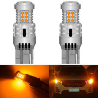 2Pcs รถ7440 LED No Hyper Flash Amber สีเหลืองสีส้ม T20 W21W 1156 7507 BAU15S P21W PY21W หลอดไฟ LED ไฟเลี้ยว Canbus