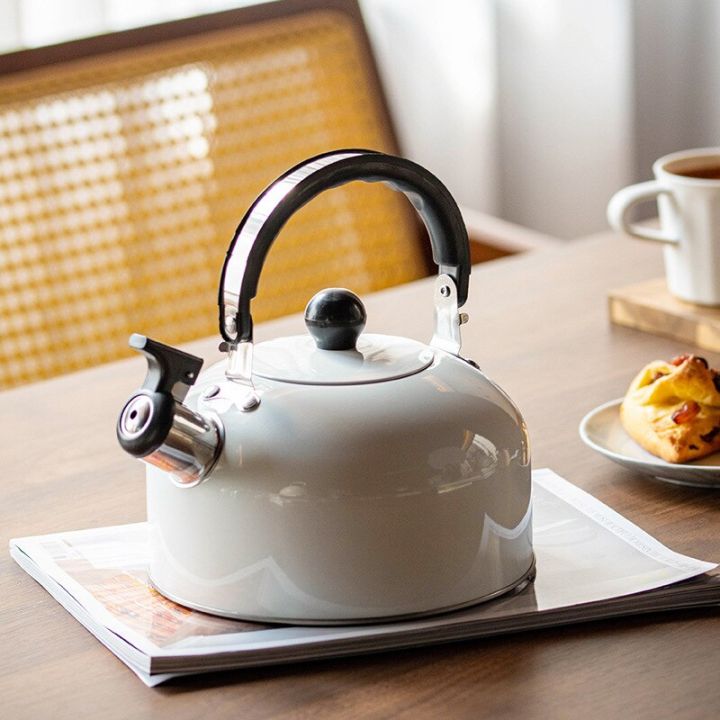 Induction compatible outlet tea kettle