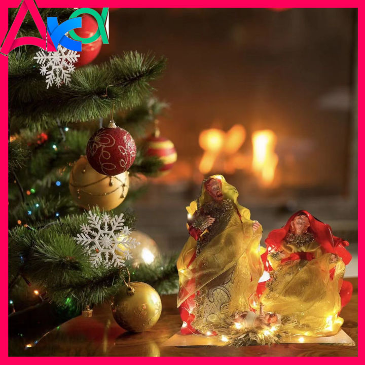 Christmas belen set with lights,christmas decorations belen nativity ...