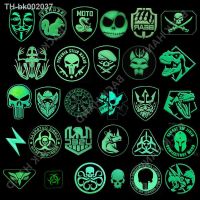 ❧✌ 3D Luminous PVC Soft Rubber Arm Badge Magic Patches Badge Tactical Morale Badges Skull Trooper Punisher USEC Dinosaur BEAR