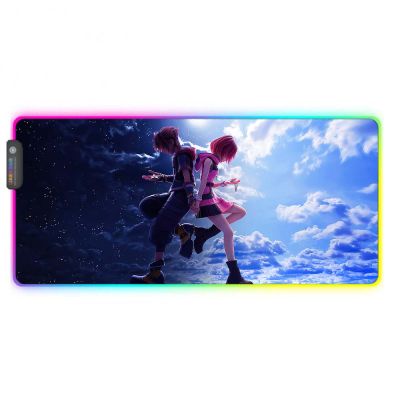 Kingdom Hearts Sora HD RGB MousePad XXL Gamer LED Colorful USB Laptop Keyboard Pad Anti-Slip Best Choice CS GO Anime Gaming Desk