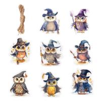 Hangings Owl Ornament 8/16 Pcs Cute Artificial Wizard Owl Wall Hangings Ornaments Wall Hangings Ornaments For Halloween Party Supplies Cute Owl With Rope Halloween Decoration Tree Home present