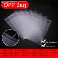 100pcs Width 11cm Storage Bags Clear Self Adhesive Seal Plastic Packaging Bags Resealable Cellophane OPP Poly Bag Gift Bags