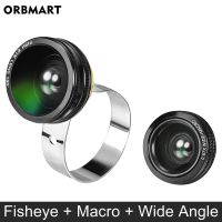 Universal Clip 3-in-1 Wide Angle Macro Fisheye Lens Phone Camera Lens Kit for iPhone Samsung Xiaomi Redmi all Smartphone Lenses Smartphone Lenses