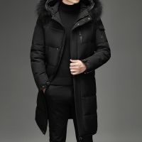 ¤№☊ -30 Down Parkas Mens Jacket Men Thicken Coat Fur Hooded Thick Windbreaker