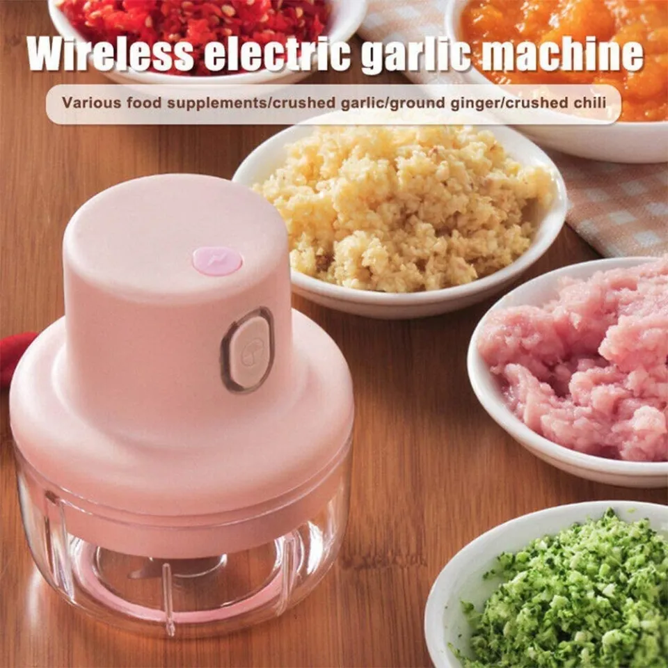 Garlic Chopper, Press, Cutter & Mincer Handheld Mini Sized for Garlic,  Small Vegetable or Onion Crush Garlic Like a Pro 