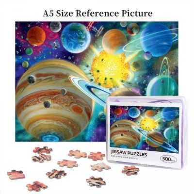 COSMIC CONNECTION Wooden Jigsaw Puzzle 500 Pieces Educational Toy Painting Art Decor Decompression toys 500pcs