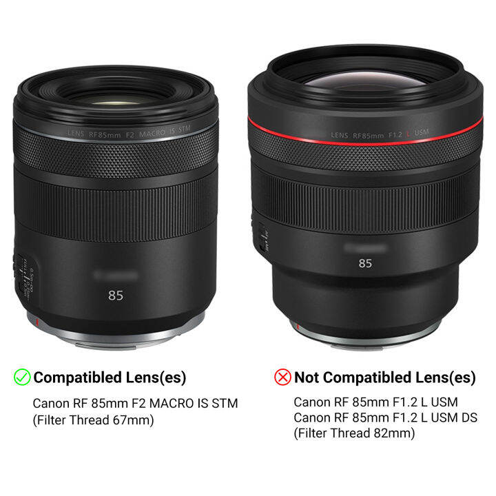 jjc-reversible-lens-hood-ใช้งานร่วมกับ-canon-rf-85mm-f2-macro-is-stm-เลนส์สำหรับ-eos-r-r3-r5-r6-rp-ra-แทนที่-et-77-เลนส์-yrrey