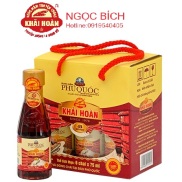 Nước mắm Phú Quốc Khải Hoàn hộp 6 chai 75ml 43 độ đạm