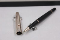 New Mon 163 Meisterprice Rollerball Gel Pens Business Wriring Ballpoint Fountain Pen Stripe Silver Gold Clip blanc ink Pen
